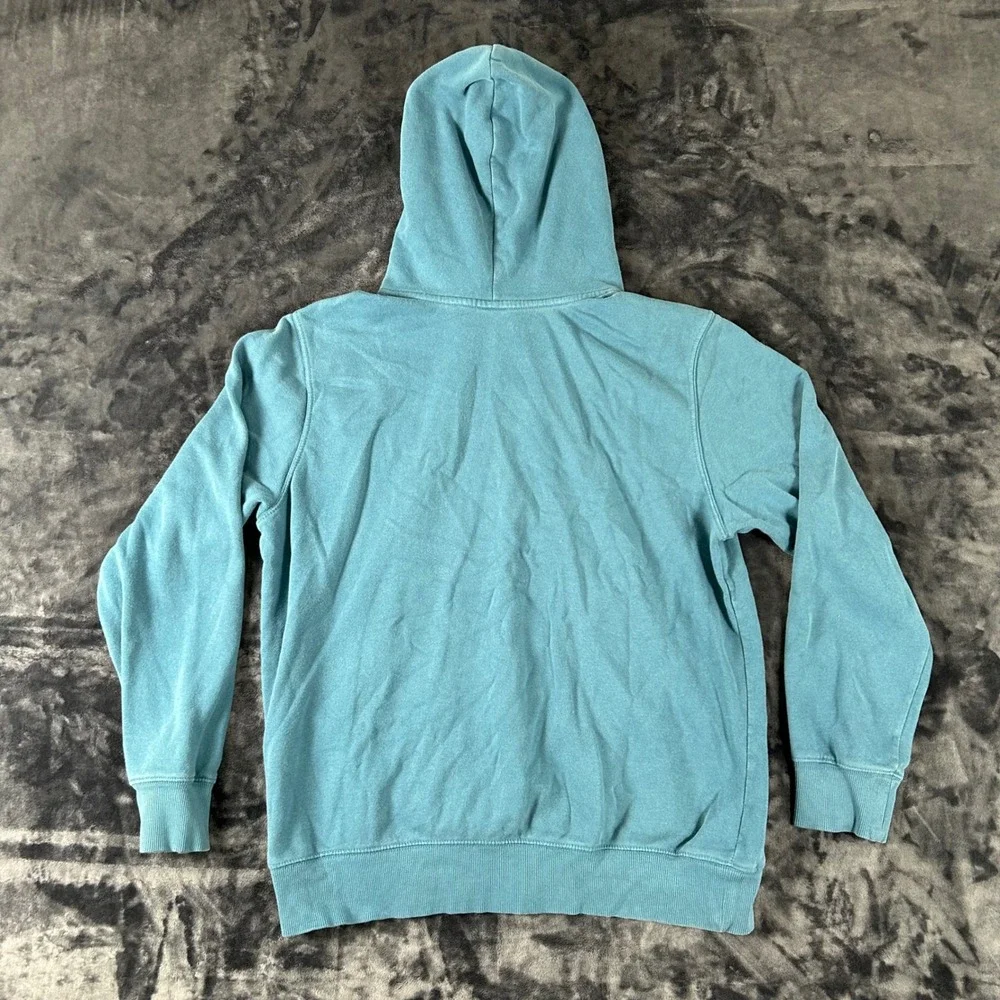 The North Face Hoodie Mens Large Teal Blue Never Stop Exploring Gl Sweatshirt